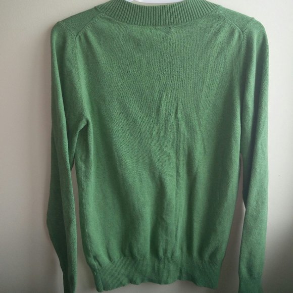 Gap V Neck Green Sweater M - Picture 2 of 5